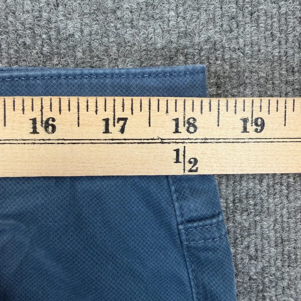 AG Adriano Goldschmied Everett Slim Straight Pants Men 36x34 Blue Italian Fabric